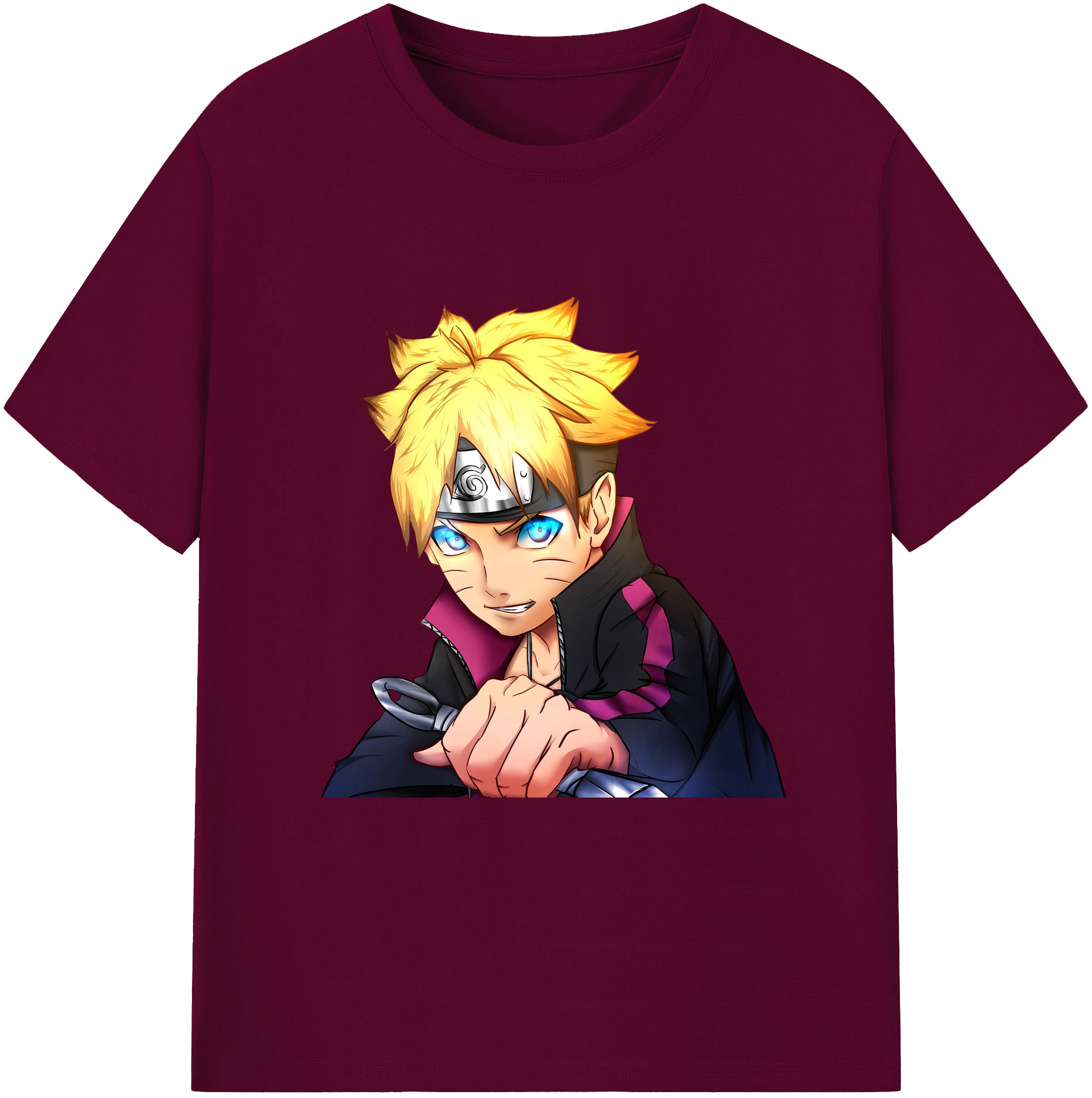 （画像用） NARUTO -ナルト- うずまき ボルト Uzumaki Boruto レディースカジュアルプリントTシャツ（綿100％）